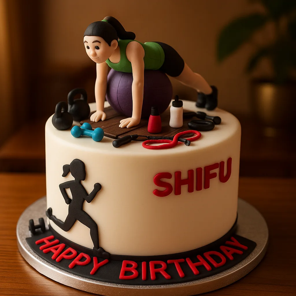 Happy Birthday Shifu Yoga Cake - TF Cakes Online Delivery Freshly baked handcrafted Happy Birthday Shifu Yoga Cake – Cake design by TF Cakes