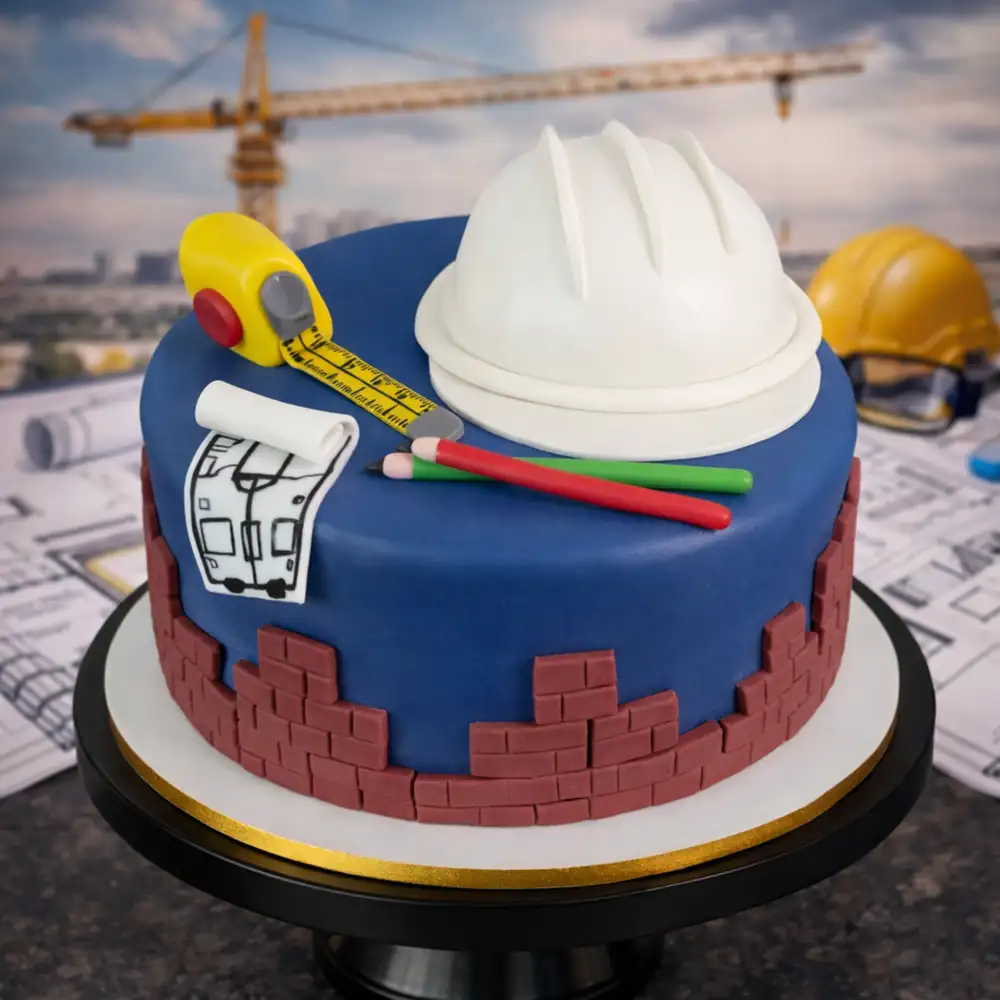 Architect Blueprint Cake - TF Cakes Online Delivery Freshly baked handcrafted Architect Blueprint Cake – Cake design by TF Cakes