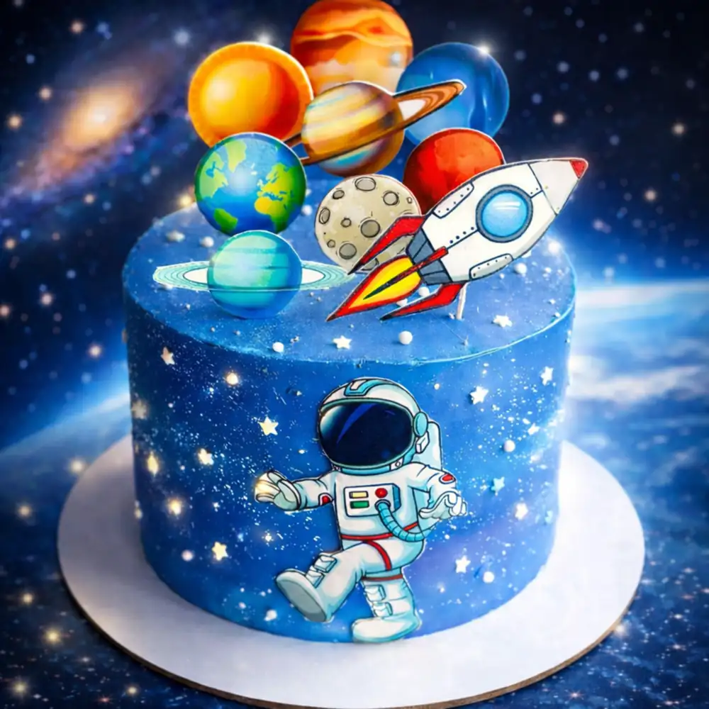 Astronaut Galaxy Cake - TF Cakes Online Delivery Freshly baked handcrafted Astronaut Galaxy Cake – Cake design by TF Cakes