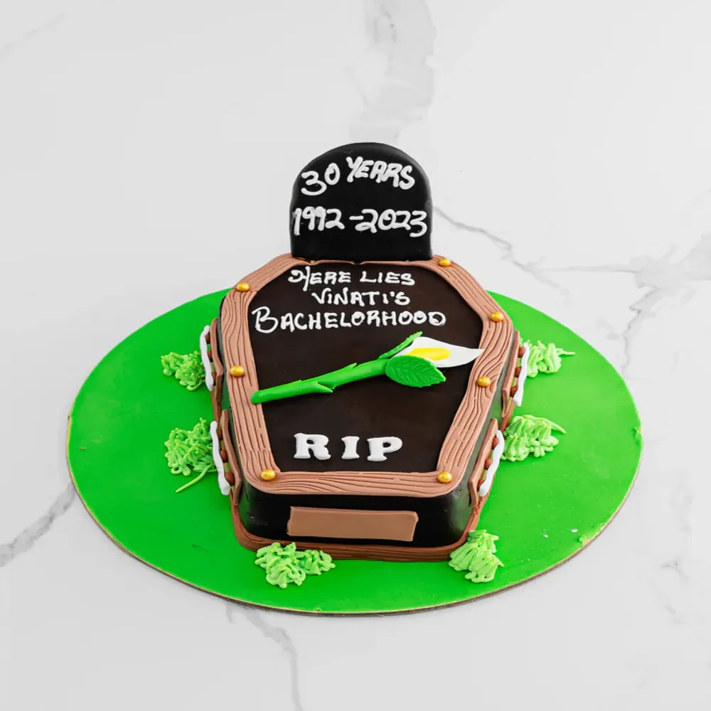 Bachelorhood Farewell Theme Cake - TF Cakes Online Delivery Freshly baked handcrafted Bachelorhood Farewell Theme Cake – Cake design by TF Cakes