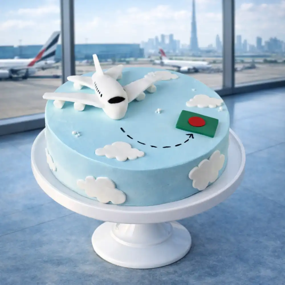 Bangladesh Travel Theme Cake - TF Cakes Online Delivery Freshly baked handcrafted Bangladesh Travel Theme Cake – Cake design by TF Cakes