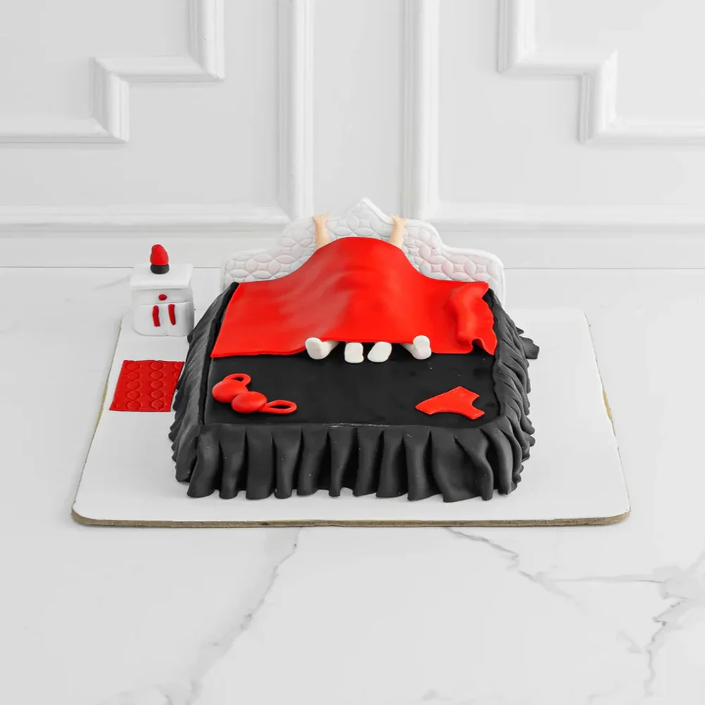Bedroom Bachelorette Cake - TF Cakes Online Delivery Freshly baked handcrafted Bedroom Bachelorette Cake – Cake design by TF Cakes