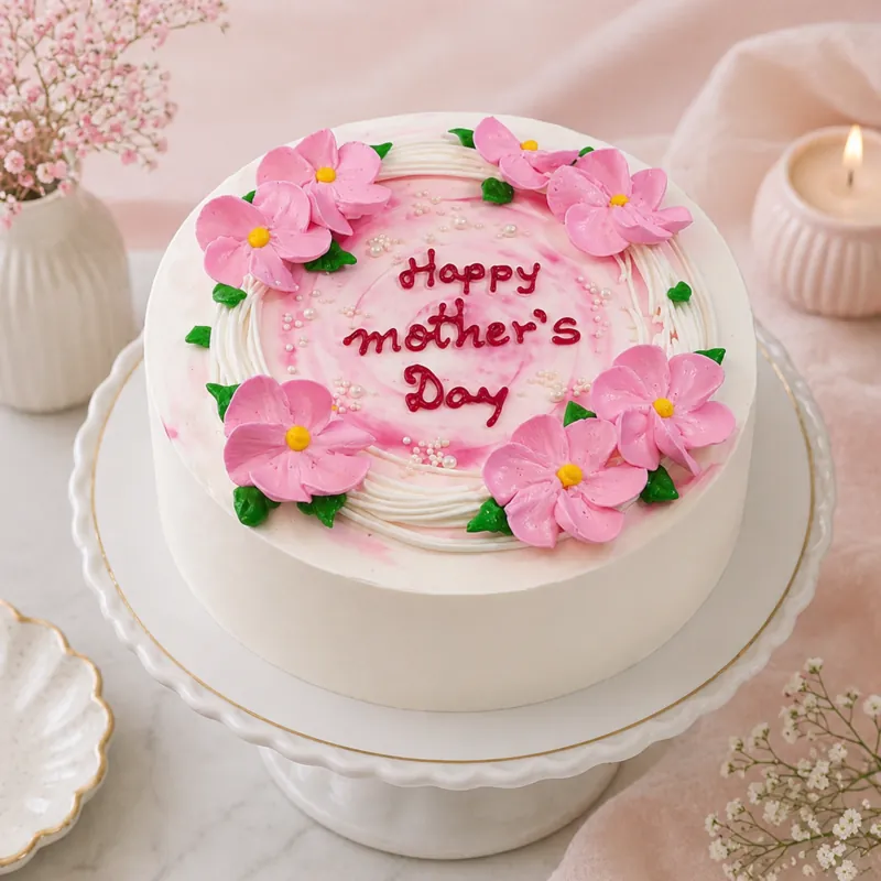 Blossom Mother’s Day Cake - TF Cakes Online Delivery Freshly baked handcrafted Blossom Mother’s Day Cake – Cake design by TF Cakes