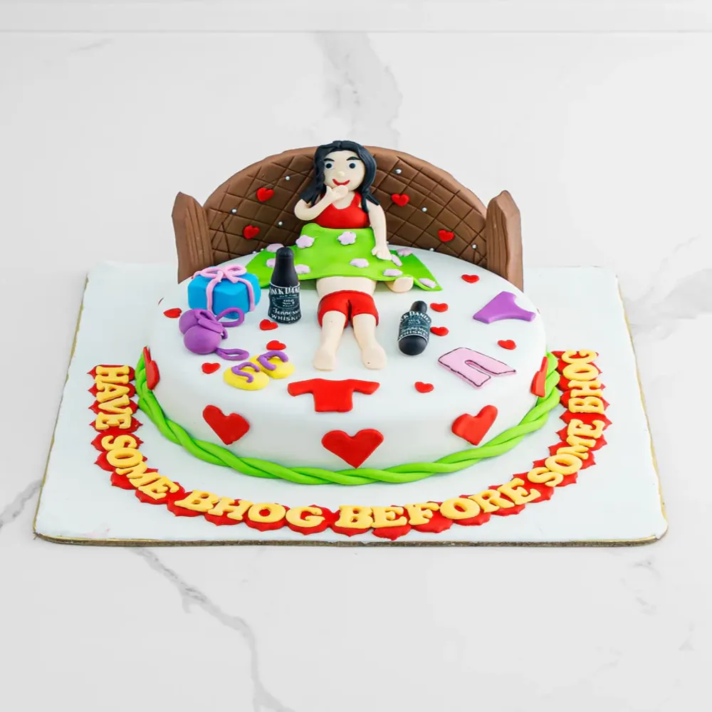 Bride To Be Fun Cake - TF Cakes Online Delivery Freshly baked handcrafted Bride To Be Fun Cake – Cake design by TF Cakes