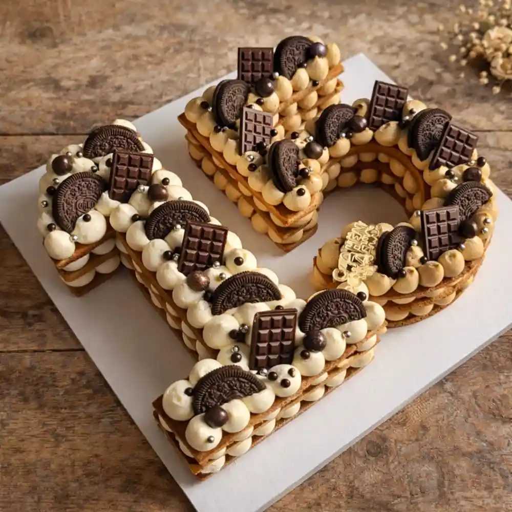 Chocolate Oreo Number Cake - TF Cakes Online Delivery Freshly baked handcrafted Chocolate Oreo Number Cake – Cake design by TF Cakes