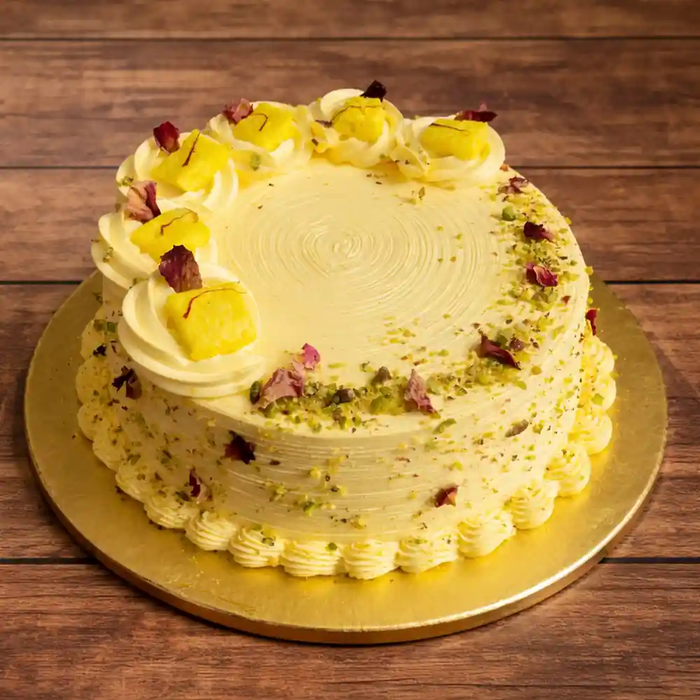 Classic Rasmalai Cream Cake - TF Cakes Online Delivery Freshly baked handcrafted Classic Rasmalai Cream Cake – Cake design by TF Cakes