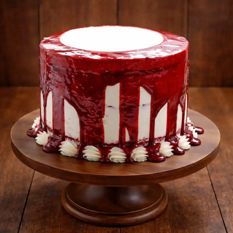 Classic Blueberry Drip Delight Cake - TF Cakes Online Delivery Freshly baked handcrafted Classic Blueberry Drip Delight Cake – Cake design by TF Cakes
