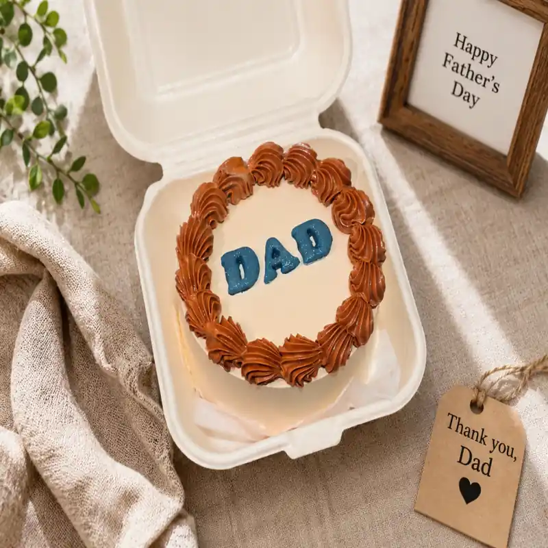 Dad Bento Cake - TF Cakes Online Delivery Freshly baked handcrafted Dad Bento Cake – Cake design by TF Cakes