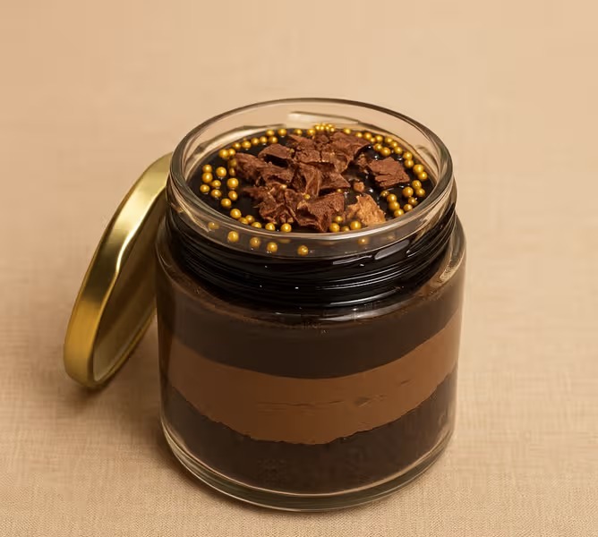 Ferrero Rocher Jar Cake - TF Cakes Online Delivery Freshly baked handcrafted Ferrero Rocher Jar Cake – Cake design by TF Cakes
