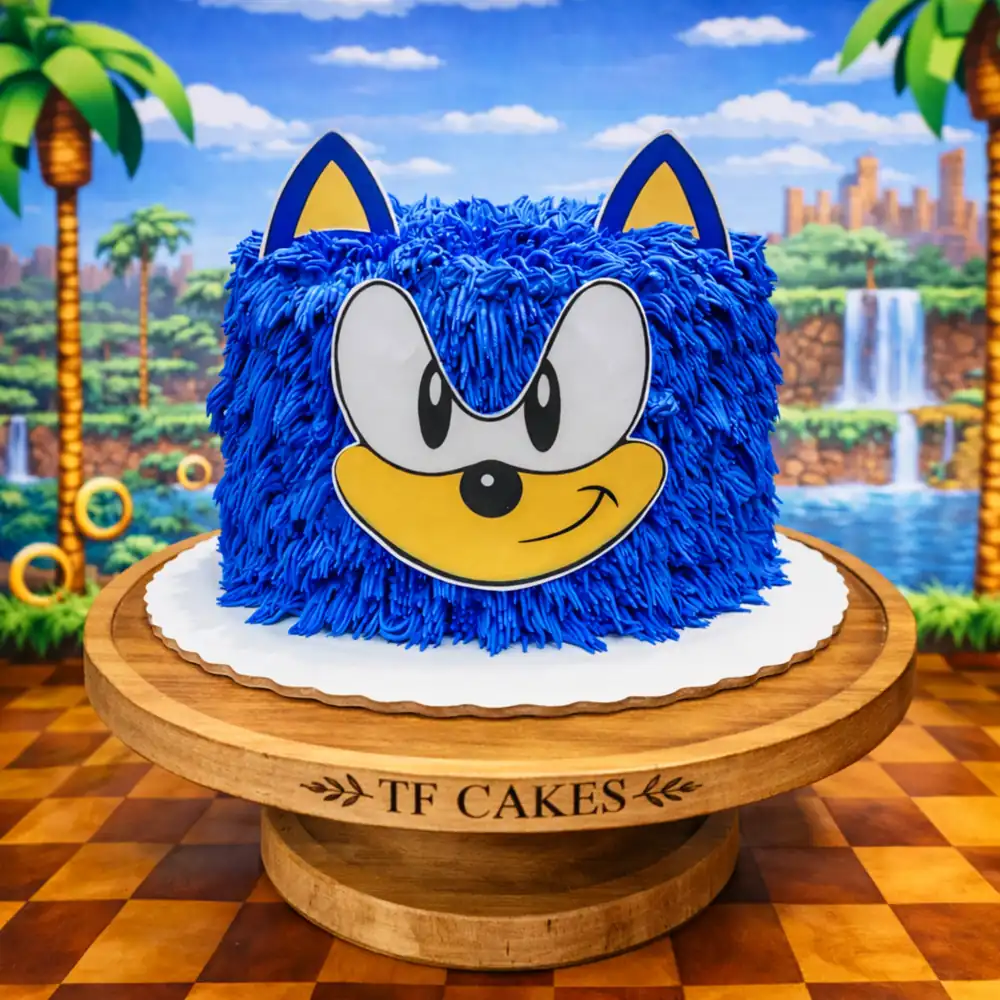 Furry Sonic Character Cake - TF Cakes Online Delivery Freshly baked handcrafted Furry Sonic Character Cake – Cake design by TF Cakes