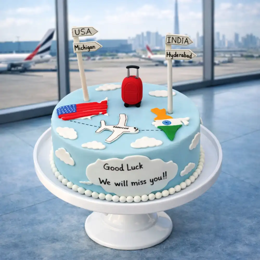 International Journey Cake - TF Cakes Online Delivery Freshly baked handcrafted International Journey Cake – Cake design by TF Cakes