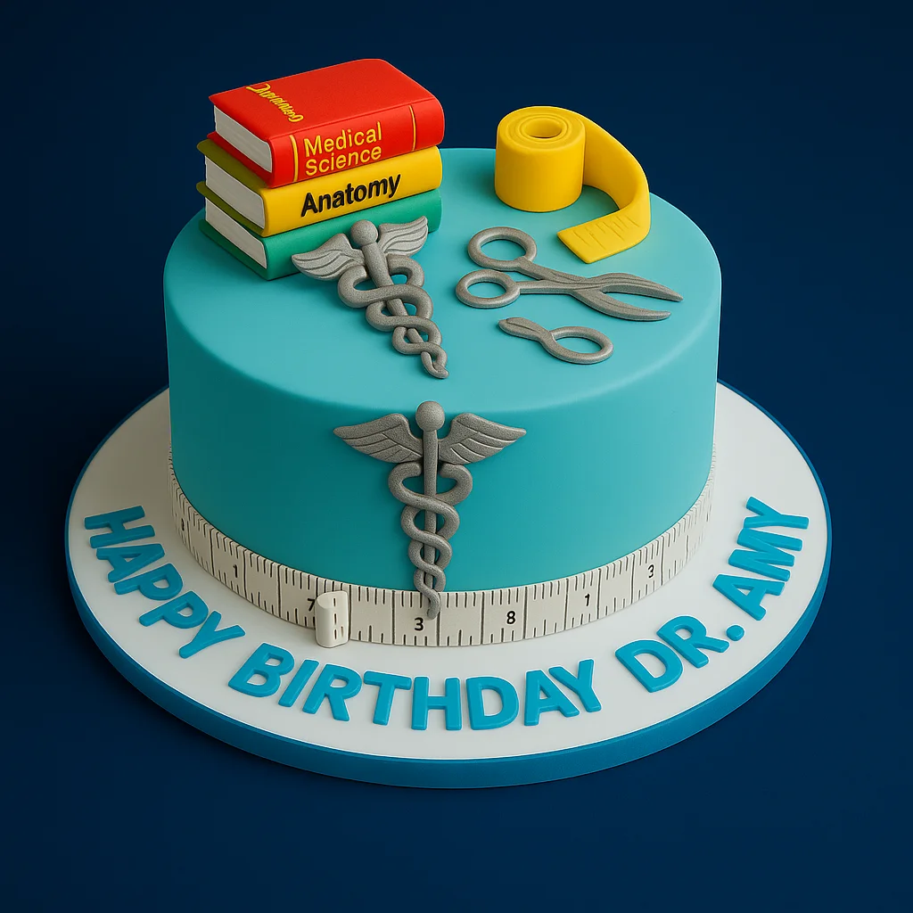 Medical Books Theme Doctor Cake - TF Cakes Online Delivery Freshly baked handcrafted Medical Books Theme Doctor Cake – Cake design by TF Cakes