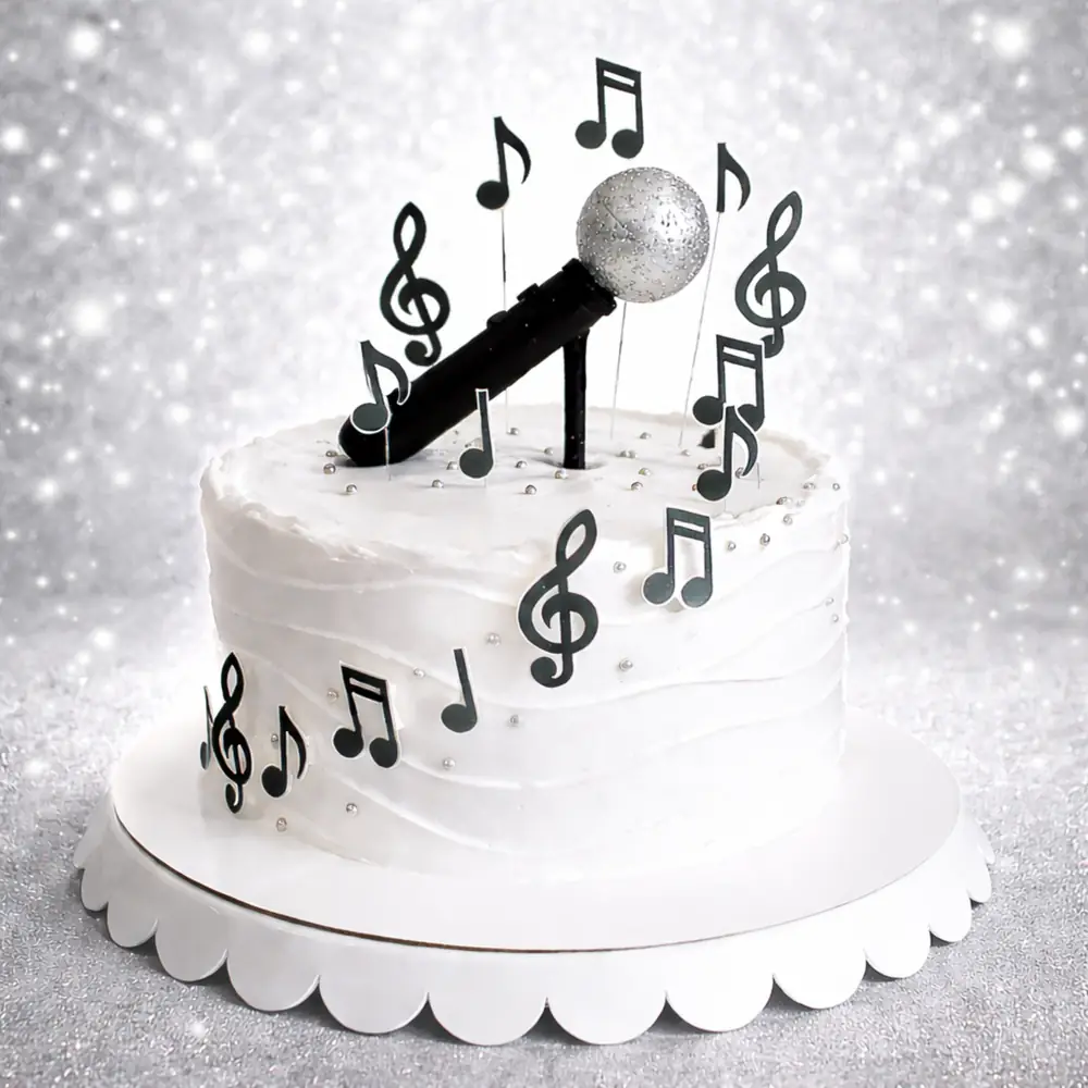 Microphone Music Cake - TF Cakes Online Delivery Freshly baked handcrafted Microphone Music Cake – Cake design by TF Cakes