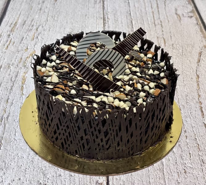 Midnight Truffle Cake - TF Cakes Online Delivery Freshly baked handcrafted Midnight Truffle Cake – Cake design by TF Cakes