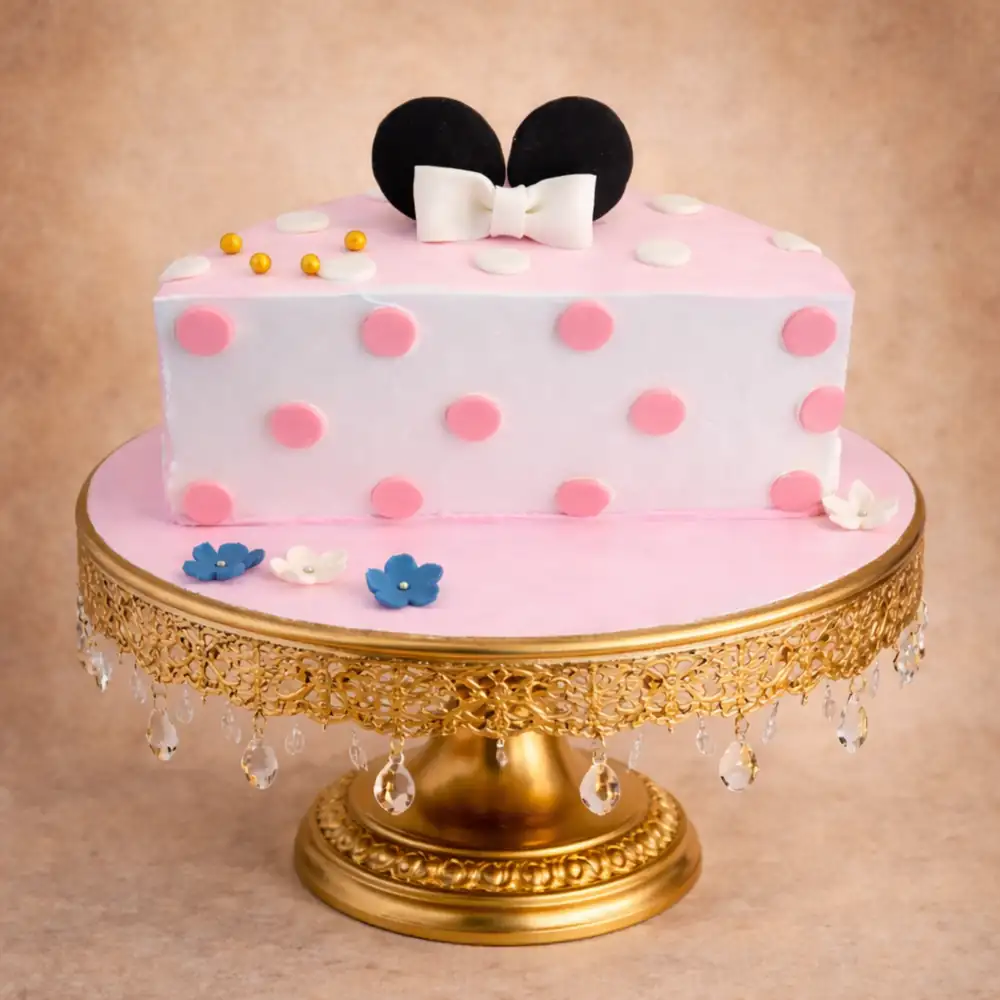 Minnie Half Cake - TF Cakes Online Delivery Freshly baked handcrafted Minnie Half Cake – Cake design by TF Cakes