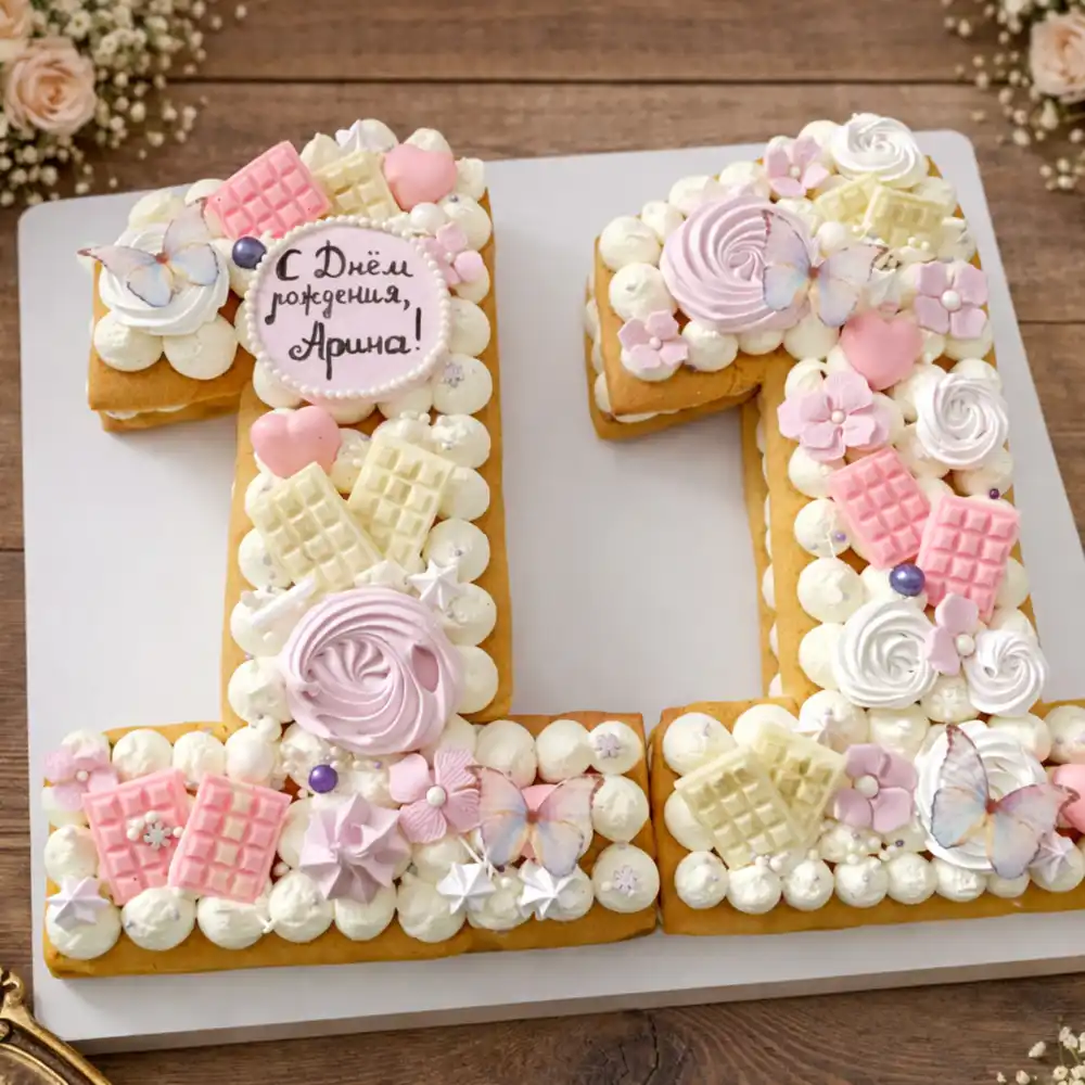 Number 11 Butterfly Pink Cake - TF Cakes Online Delivery Freshly baked handcrafted Number 11 Butterfly Pink Cake – Cake design by TF Cakes