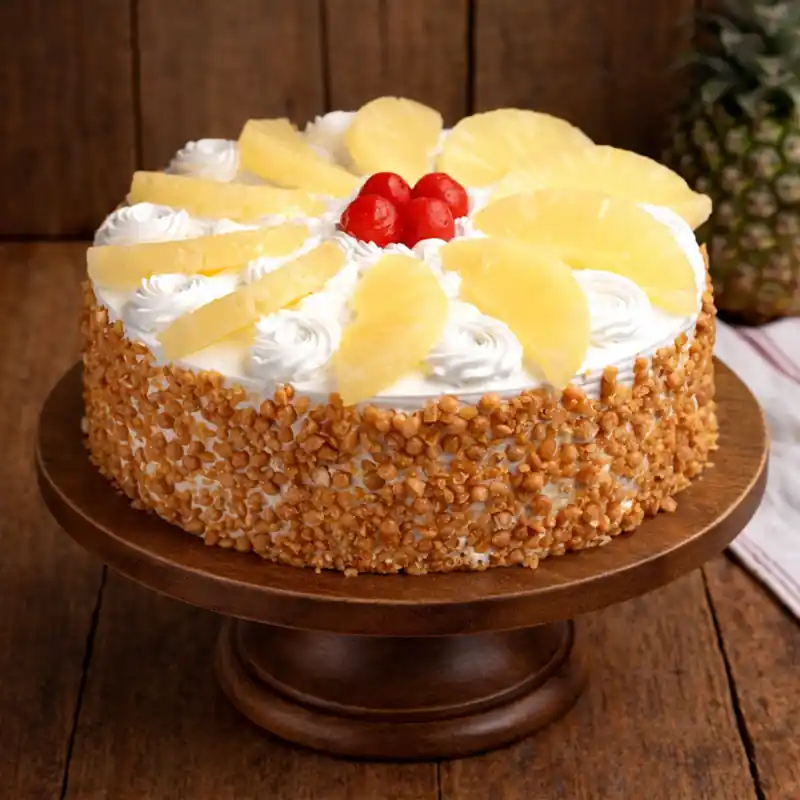 Nutty Pineapple Fantasy Cake - TF Cakes Online Delivery Freshly baked handcrafted Nutty Pineapple Fantasy Cake – Cake design by TF Cakes
