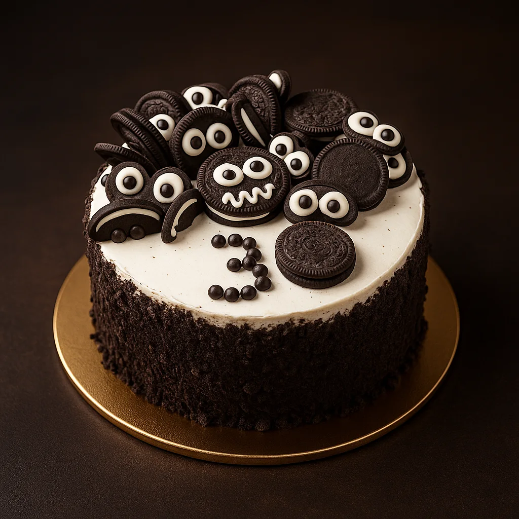 Oreo Fun Birthday Cake - TF Cakes Online Delivery Freshly baked handcrafted Oreo Fun Birthday Cake – Cake design by TF Cakes