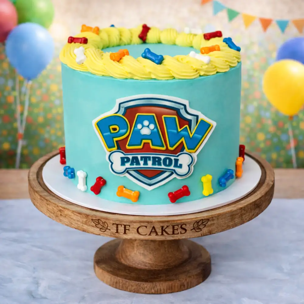 Paw Patrol Tower Theme Birthday Cake - TF Cakes Online Delivery Freshly baked handcrafted Paw Patrol Tower Theme Birthday Cake – Cake design by TF Cakes
