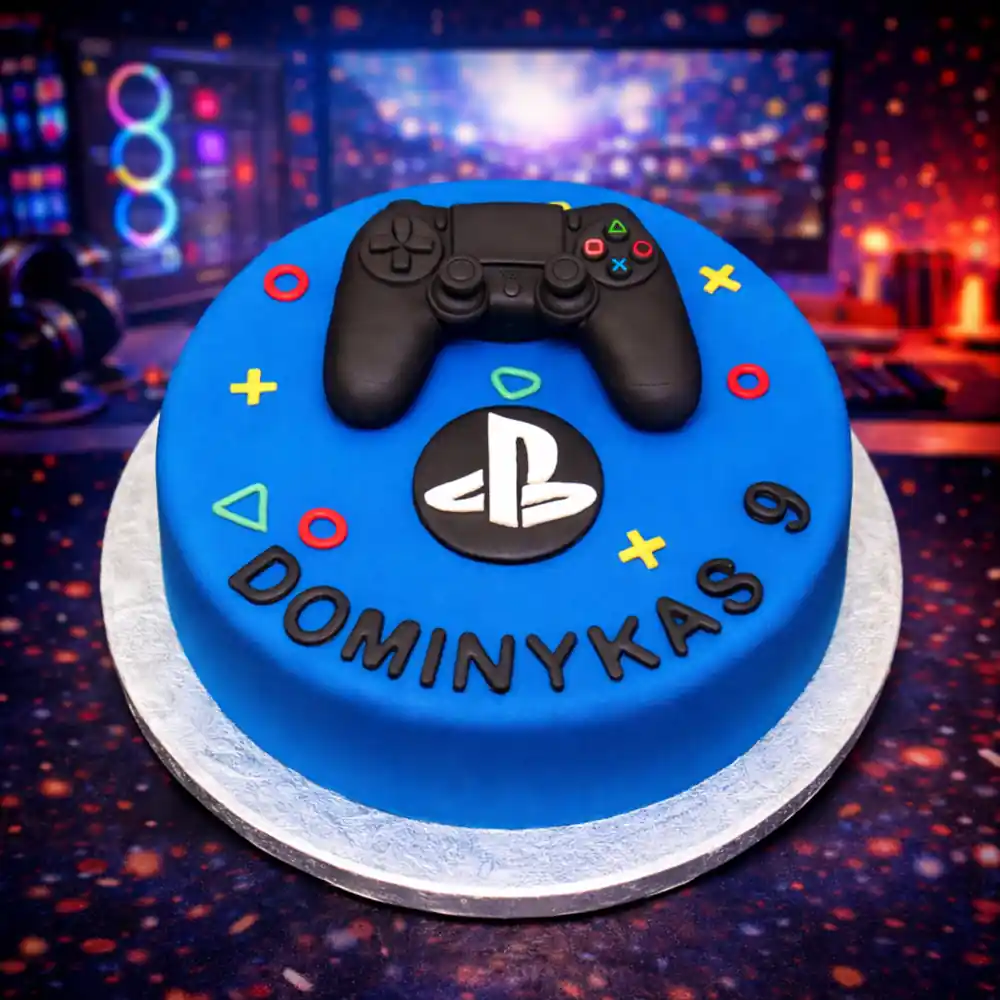 PlayStation Controller Cake - TF Cakes Online Delivery Freshly baked handcrafted PlayStation Controller Cake – Cake design by TF Cakes