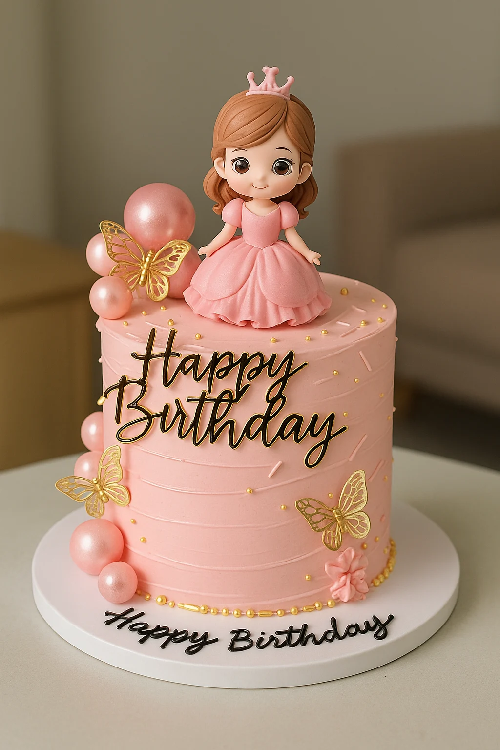 Princess Birthday Cake - TF Cakes Online Delivery Freshly baked handcrafted Princess Birthday Cake – Cake design by TF Cakes