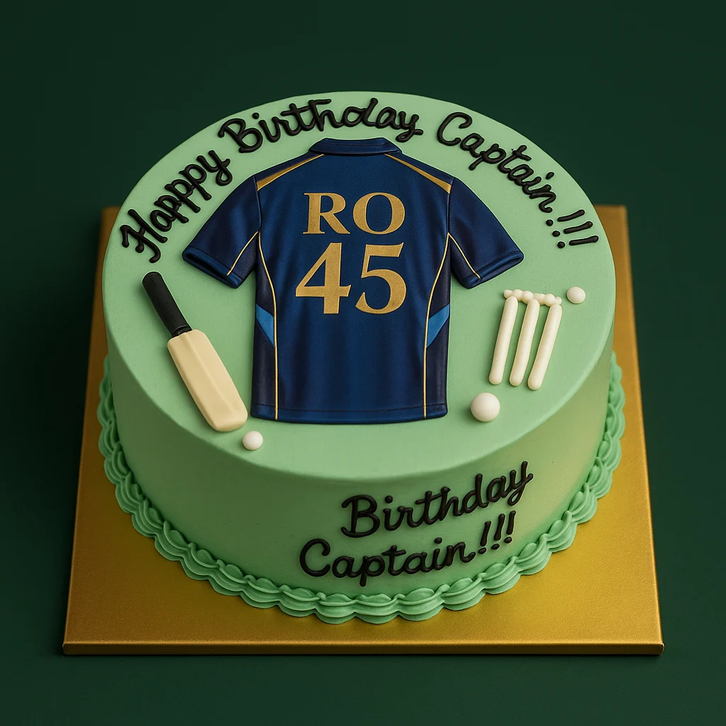 RO 45 Captain Jersey Cake - TF Cakes Online Delivery Freshly baked handcrafted RO 45 Captain Jersey Cake – Cake design by TF Cakes