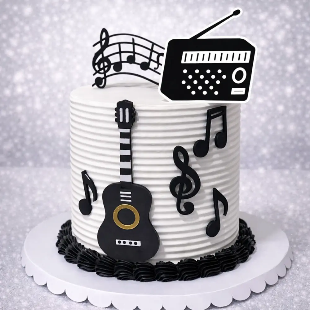 Radio Music Cake - TF Cakes Online Delivery Freshly baked handcrafted Radio Music Cake – Cake design by TF Cakes