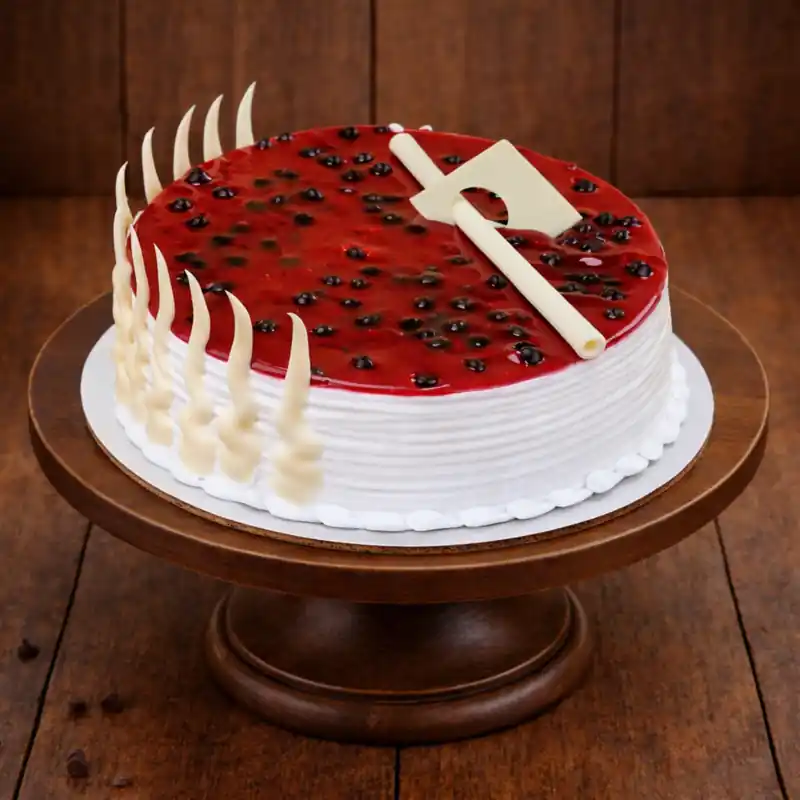 Snow White Blueberry Elegance Cake - TF Cakes Online Delivery Freshly baked handcrafted Snow White Blueberry Elegance Cake – Cake design by TF Cakes