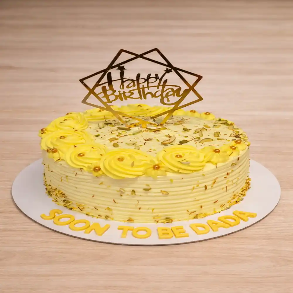 Soon-To-Be Dad Rasmalai Cake - TF Cakes Online Delivery Freshly baked handcrafted Soon-To-Be Dad Rasmalai Cake – Cake design by TF Cakes