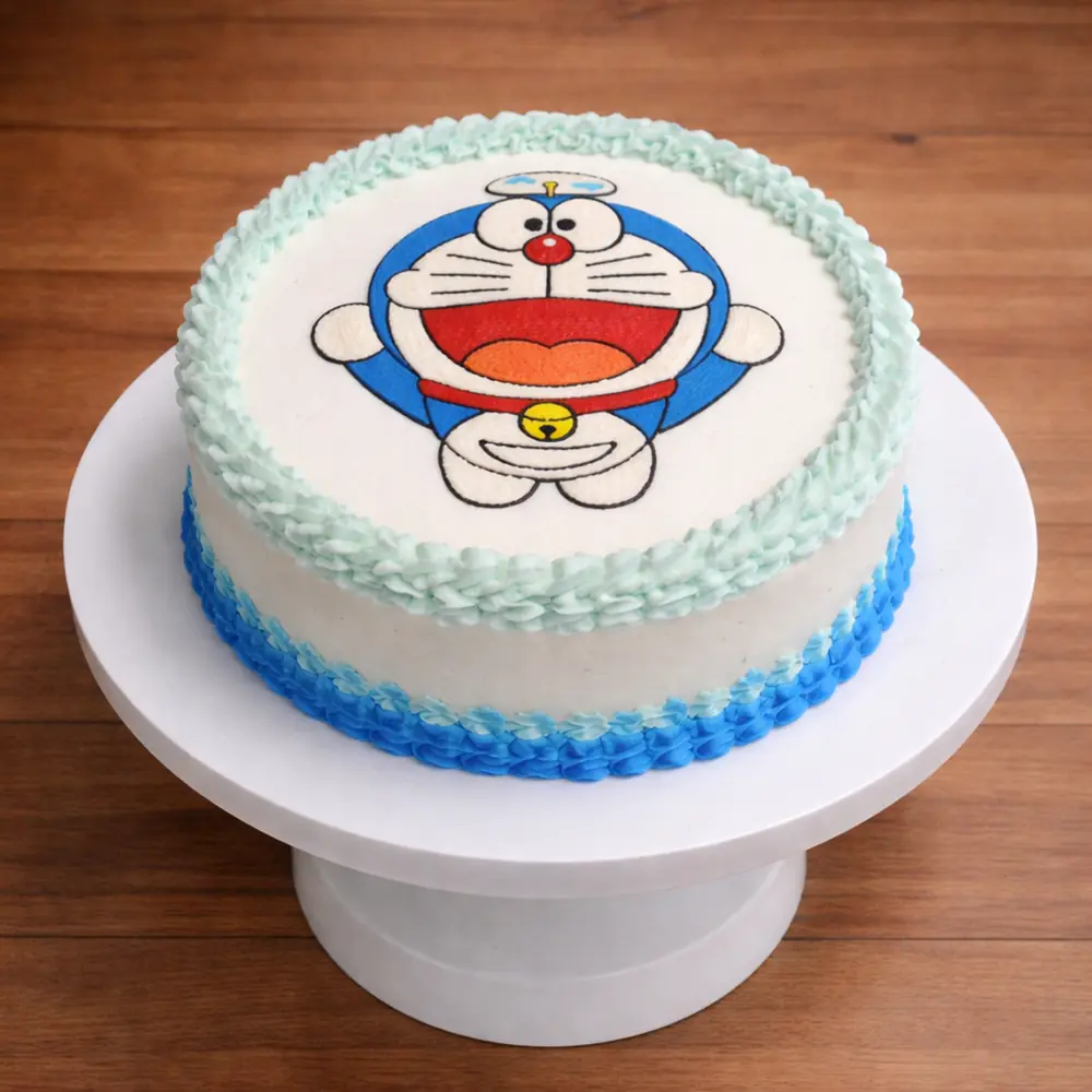 Standing Doraemon Character Cake - TF Cakes Online Delivery Freshly baked handcrafted Standing Doraemon Character Cake – Cake design by TF Cakes
