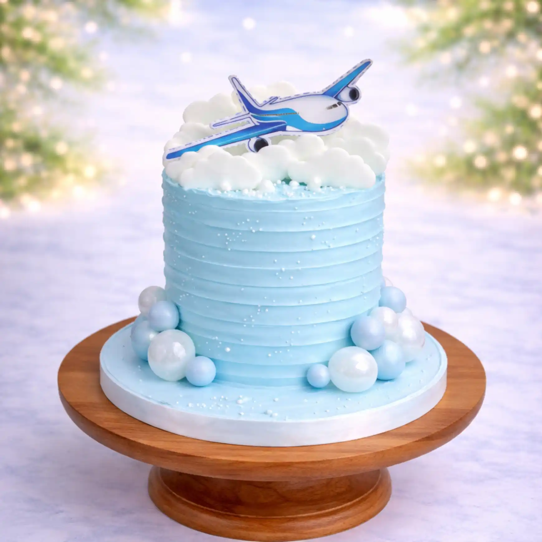 Tall Sky Layer Aeroplane Cake - TF Cakes Online Delivery Freshly baked handcrafted Tall Sky Layer Aeroplane Cake – Cake design by TF Cakes