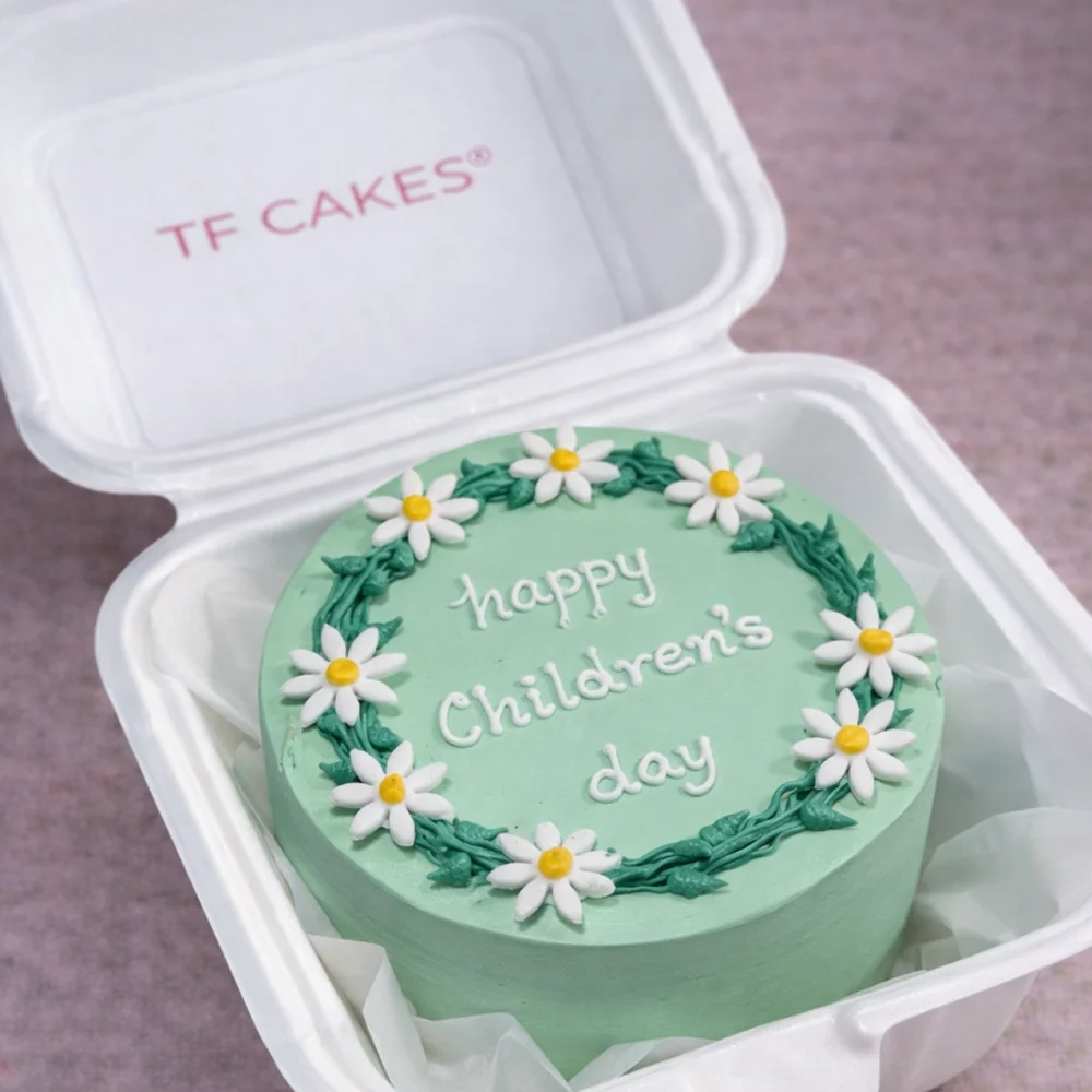 Happy Children’s Day Daisy Bento Cake - TF Cakes Online Delivery Freshly baked handcrafted Happy Children’s Day Daisy Bento Cake – Cake design by TF Cakes