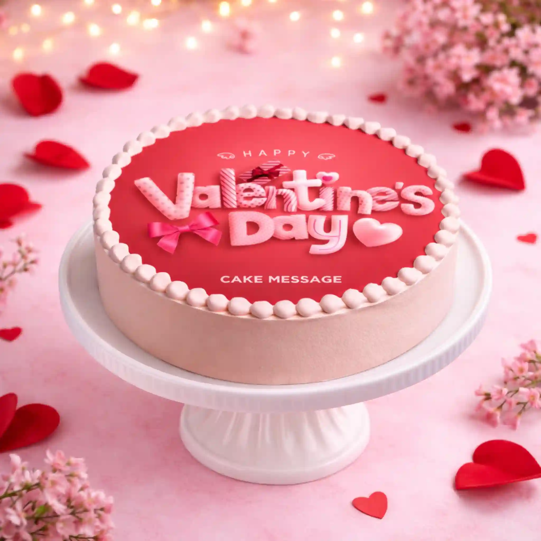 Valentine Message Theme Cake - TF Cakes Online Delivery Freshly baked handcrafted Valentine Message Theme Cake – Cake design by TF Cakes
