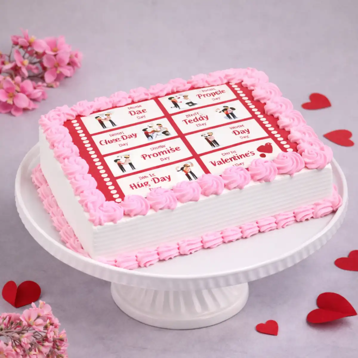 Valentine Week Special Photo Cake - TF Cakes Online Delivery Freshly baked handcrafted Valentine Week Special Photo Cake – Cake design by TF Cakes