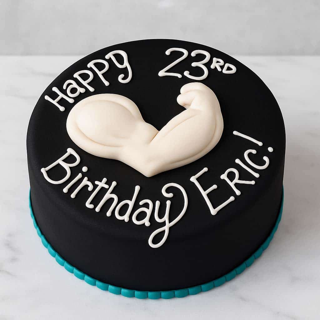 Biceps Gym Cake - TF Cakes Online Delivery Freshly baked handcrafted Biceps Gym Cake – Cake design by TF Cakes