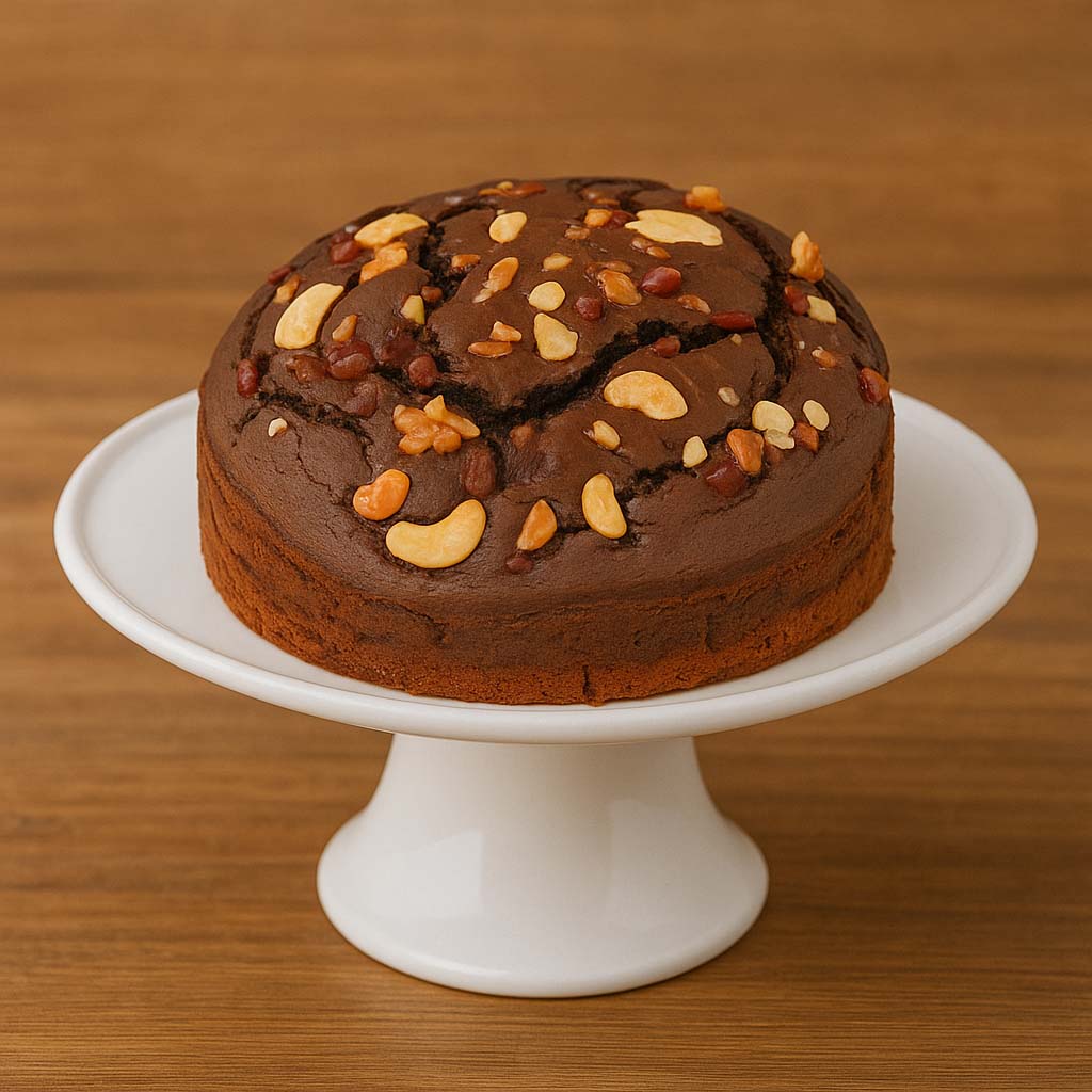 Rich Dry Fruit Chocolate Plum Cake - TF Cakes Online Delivery Freshly baked handcrafted Rich Dry Fruit Chocolate Plum Cake – Cake design by TF Cakes