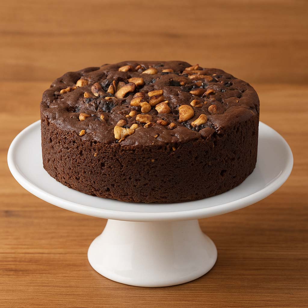 Traditional Rich Plum Cake with Cashews - TF Cakes Online Delivery Freshly baked handcrafted Traditional Rich Plum Cake with Cashews – Cake design by TF Cakes