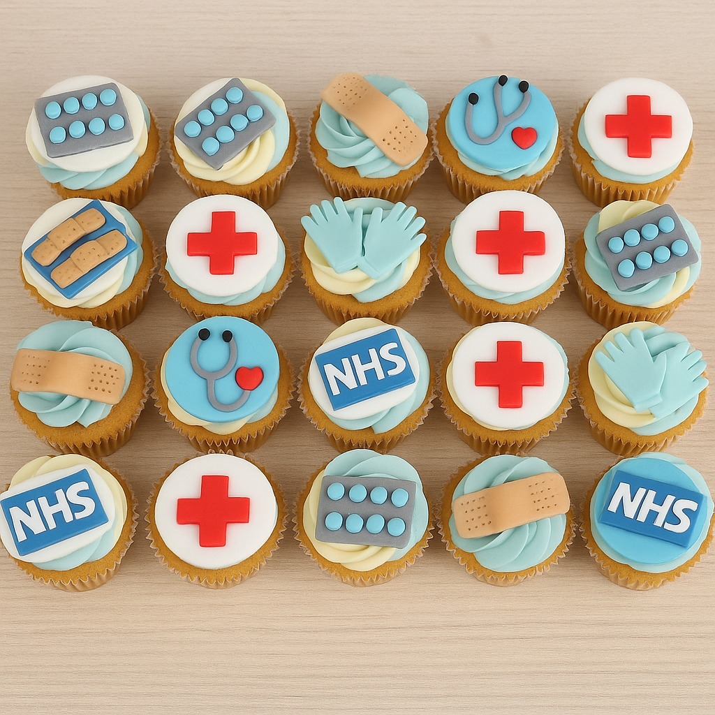 Medical Theme Cupcakes - TF Cakes Online Delivery Freshly baked handcrafted Medical Theme Cupcakes – Cake design by TF Cakes