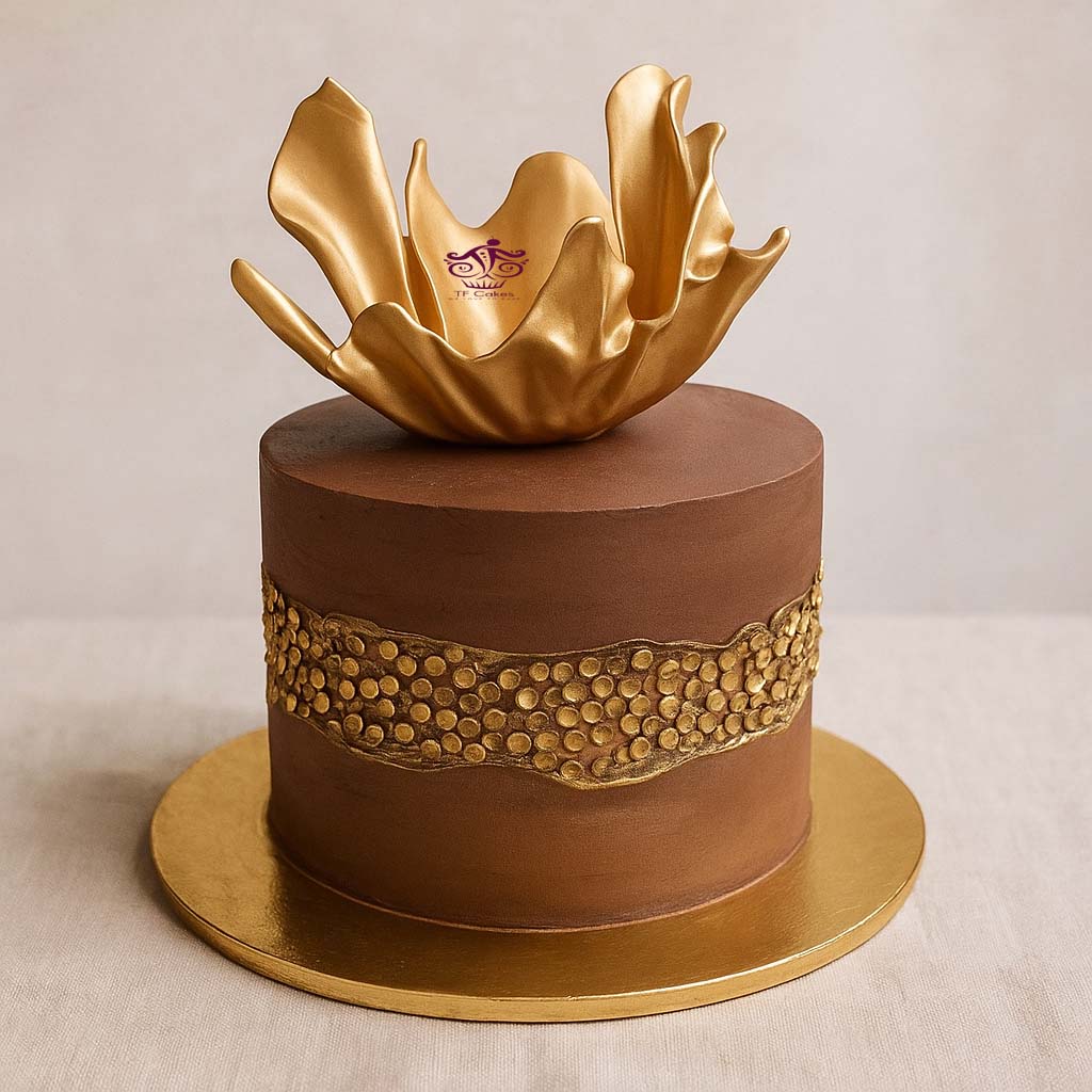 Golden Wave Chocolate Cake - TF Cakes Online Delivery Freshly baked handcrafted Golden Wave Chocolate Cake – Cake design by TF Cakes