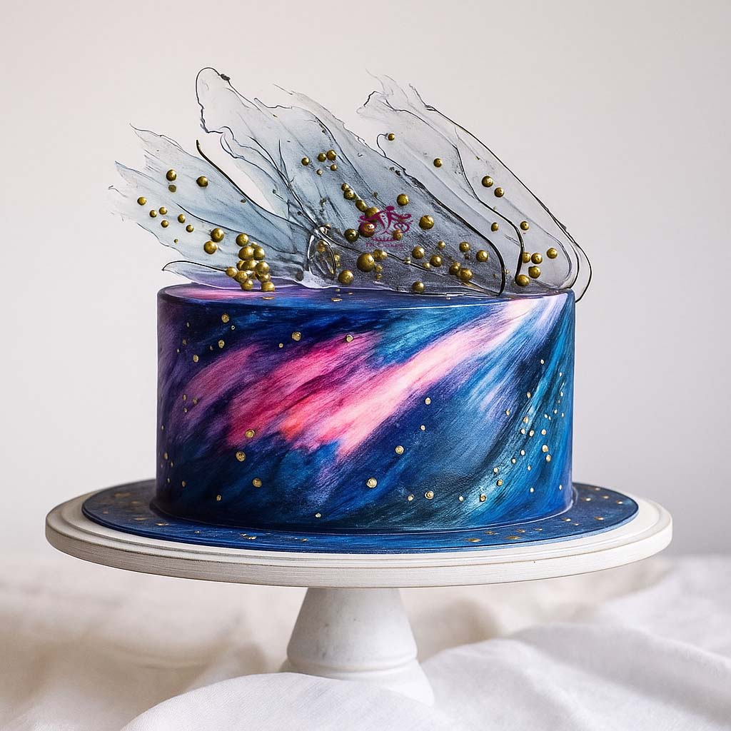 Galaxy Dream Isomalt Cake - TF Cakes Online Delivery Freshly baked handcrafted Galaxy Dream Isomalt Cake – Cake design by TF Cakes