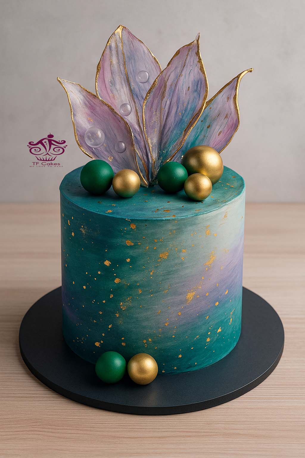 Mystic Leaf Designer Cake - TF Cakes Online Delivery Freshly baked handcrafted Mystic Leaf Designer Cake – Cake design by TF Cakes