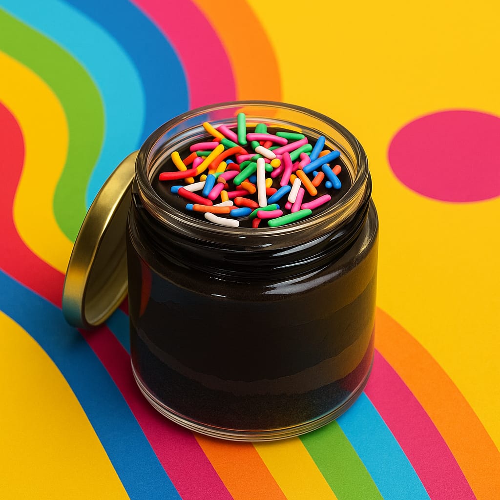 Rainbow Sprinkle Jar Cake - TF Cakes Online Delivery Freshly baked handcrafted Rainbow Sprinkle Jar Cake – Cake design by TF Cakes