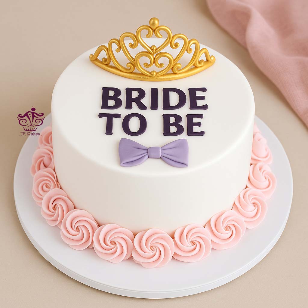 Bride To Be Theme Cake - TF Cakes Online Delivery Freshly baked handcrafted Bride To Be Theme Cake – Cake design by TF Cakes