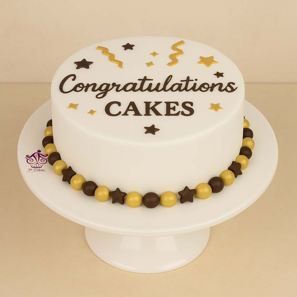Congratulations Cake - TF Cakes Online Delivery Freshly baked handcrafted Congratulations Cake – Cake design by TF Cakes