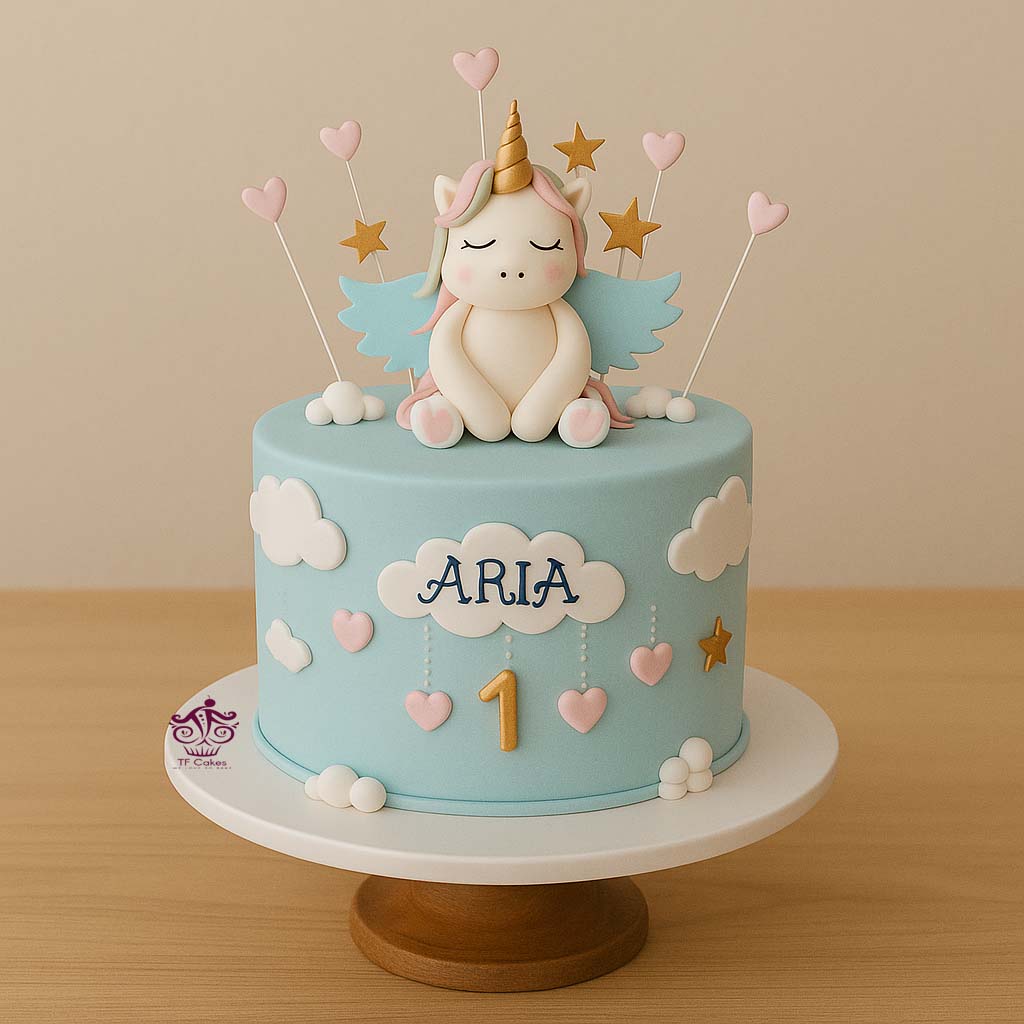 Dreamy Unicorn Cloud Cake - TF Cakes Online Delivery Freshly baked handcrafted Dreamy Unicorn Cloud Cake – Cake design by TF Cakes