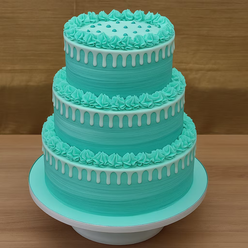 Blue Drip 3 Tier Cake - TF Cakes Online Delivery Freshly baked handcrafted Blue Drip 3 Tier Cake – Cake design by TF Cakes