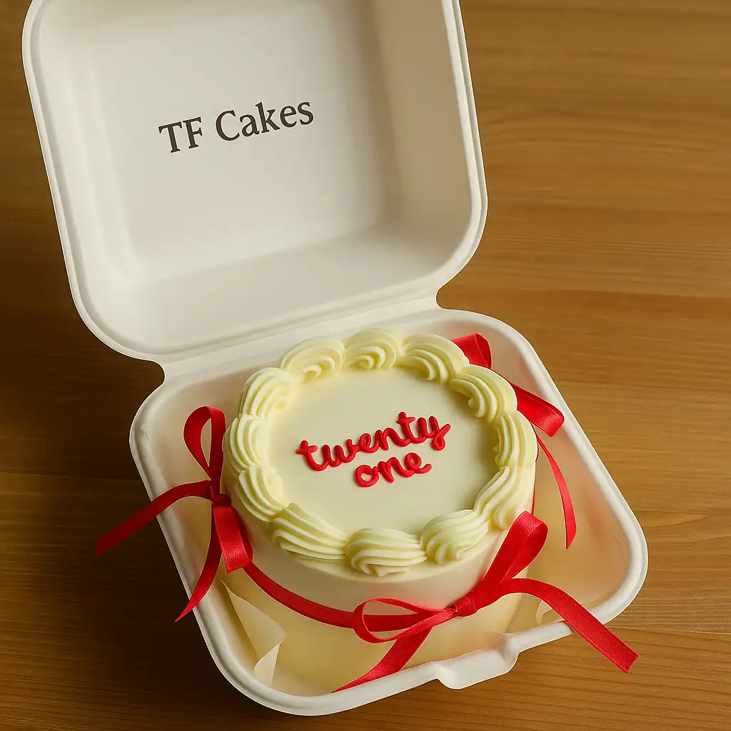 Classic 21 Birthday Bento Cake - TF Cakes Online Delivery Freshly baked handcrafted Classic 21 Birthday Bento Cake – Cake design by TF Cakes