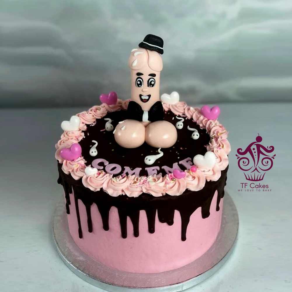Funny Cartoon Adult Celebration Cake - TF Cakes Online Delivery Freshly baked handcrafted Funny Cartoon Adult Celebration Cake – Cake design by TF Cakes