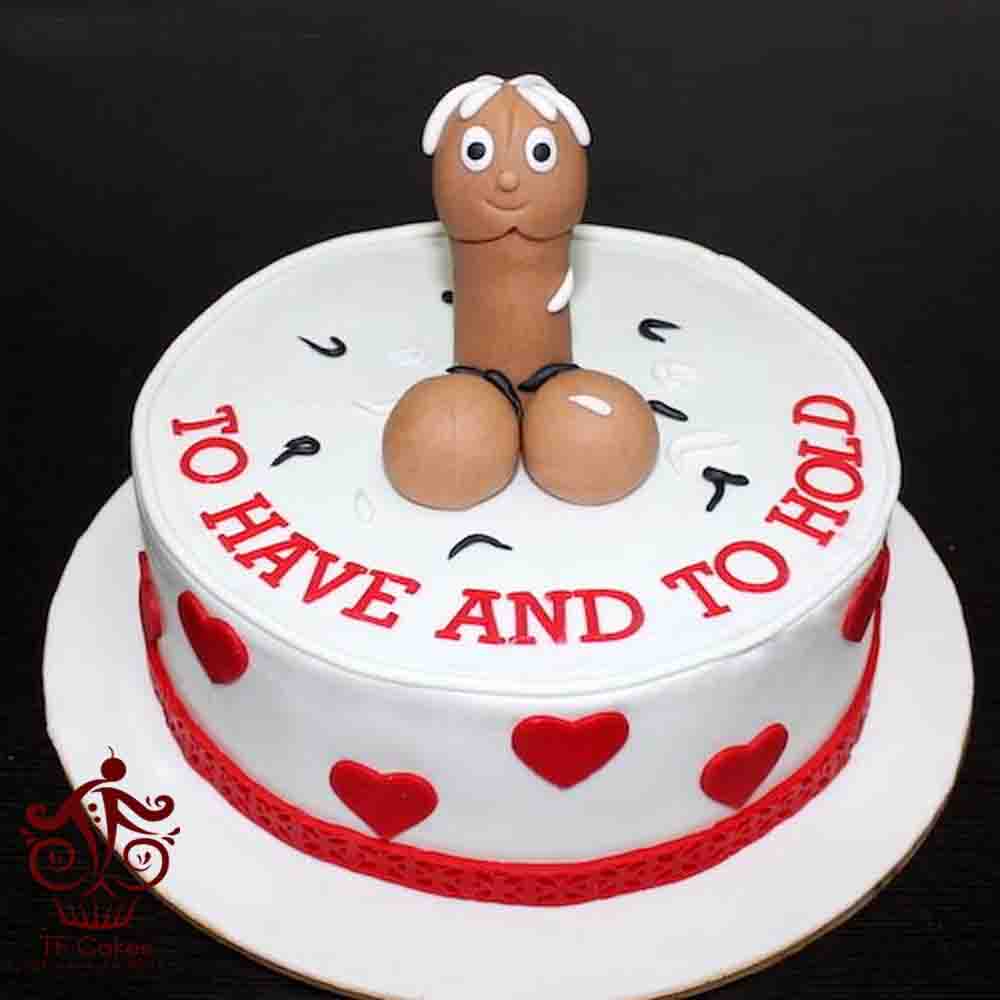 Funny Groom Bachelorette Celebration Cake - TF Cakes Online Delivery Freshly baked handcrafted Funny Groom Bachelorette Celebration Cake – Cake design by TF Cakes