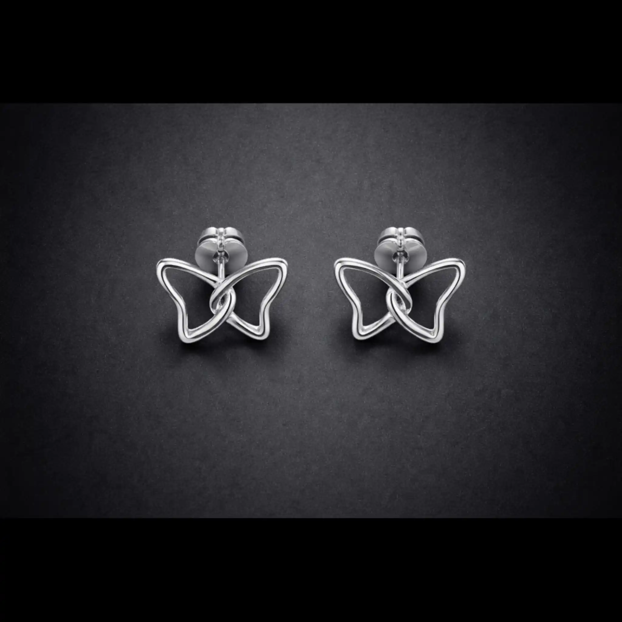 Tavira 92.5 Silver Tiny Butterfly Earrings - TF Cakes Online Delivery Freshly baked handcrafted Tavira 92.5 Silver Tiny Butterfly Earrings – Cake design by TF Cakes